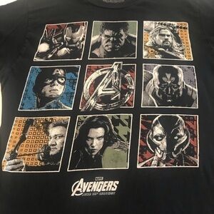 Marvel Avengers Men’s Black Graphic Tee